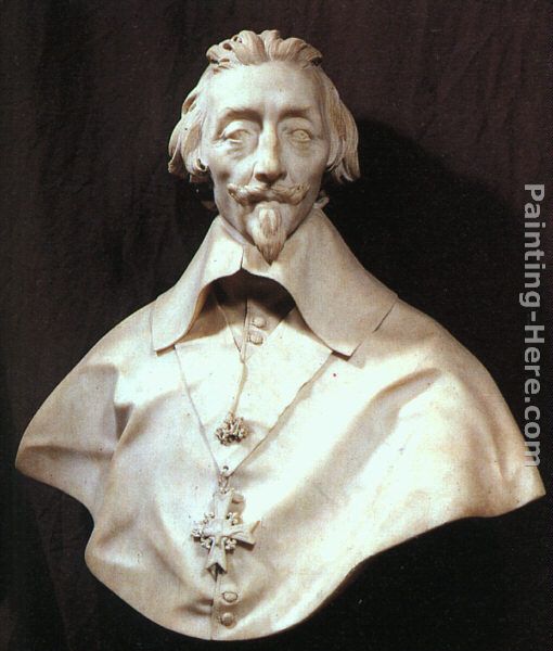 Bust of Cardinal Armand de Richelieu painting - Gian Lorenzo Bernini Bust of Cardinal Armand de Richelieu art painting